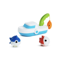 Munchkin Derin Deniz Balıkçılığı 24 Ay Manyetik Balık Tekne ve Olta ile Çocuk Banyo Oyuncağı 