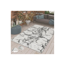 Homeilla  Kaymaz Taban Mermer Desenli Gri  Dijital Baskılı Halı