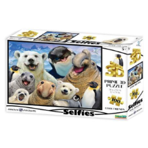 Prime 3D Kutup Hayvanları Selfie 100 Parça Puzzle