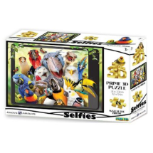 Prime 3D Sevimli Kuşlar Selfie 48 Parça Puzzle