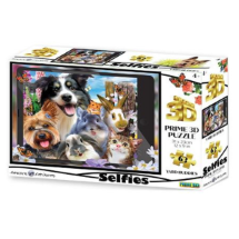 Prime 3D Sevimli Dostlar Selfie 63 Parça Puzzle