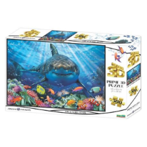 Prime 3D Büyük Beyaz Köpekbalığı 500 Parça Yetişkin Puzzle 