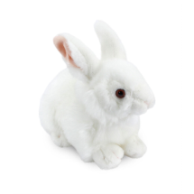 Animals of the world 23 cm Beyaz Tavşan Peluş Oyuncak