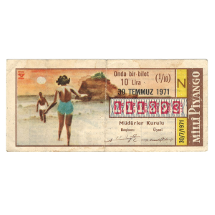 Milli Piyango Bileti     30 Temmuz 1971 (N)