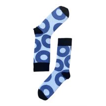 The Socks Company Daire Desenli 41-45 Beden Erkek Soket Çorap