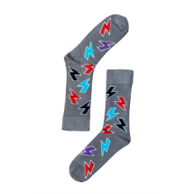 The Socks Company Şimşek Desenli 41-45 Beden Erkek Soket Çorap