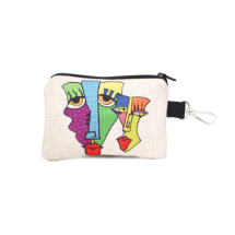 Farilya Tasarım FR1038 İki Surat Baskılı Keten Cüzdan