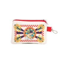 Farilya Tasarım FR1048 Sicilya Esintisi Baskılı Keten  Cüzdan