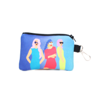 Farilya Tasarım FR1049 Sosyetik Kızlar Baskılı Nubuk Cüzdan