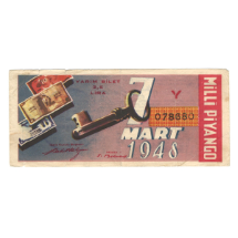 Milli Piyango Bileti    7 Mart 1948 (Y)