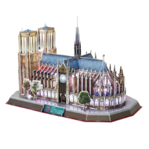 Cubic Fun Notre Dame Kilisesi Led Işıklı 3D Puzzle