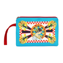 Farilya Tasarım FR0653 Sicilya Esintisi Baskılı Nubuk Clutch