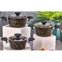 Polo Chef GT106S-ETE Granit 6 Parça  Tencere Seti