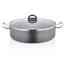 Polo Chef GT136-MEB Granit Mega 36 Cm Basık Tencere