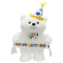 Neco Plush Papyonlu Happy Birthday Ayı 45 Cm Peluş