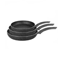 Keeplondon KLKCH738 Cooker Serisi 20-24-28cm Döküm ve Granit Tava Seti