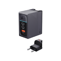 İxtech IX-HC5 Type-C ve Usb Üç Portlu Seyahat Tipi Hızlı Şarj Adaptörü