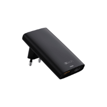 İxtech IX-HC8 Type-C ve Usb Çift Port Ultra İnce Seyahat Tipi Hızlı Şarj Adaptörü