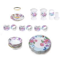 Lotus Kelebek Porselen 34 Parça Kahvaltı Takımı