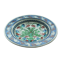 Büyük  Kütahya Çini Tabak      