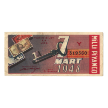 Milli Piyango Bileti    7 Mart 1948 (Y)