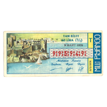 Milli Piyango Bileti    9 Mart 1978 (T)