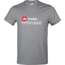 The North Face M S/S Gps Tee İstanbul Rec NF0A7ZC2DYY1 Gri  T-Shirt