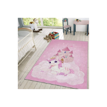 Homeilla  HMIGD-24 Dijital Baskı Poni Pembe  Çocuk Odası Halısı
