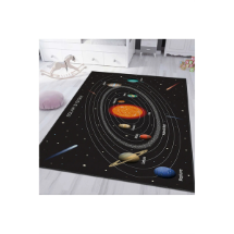 Homeilla  HMIGD-21 Dijital Baskı Galaxy Siyah  Çocuk Odası Halısı