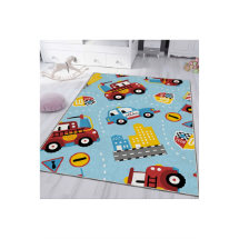 Homeilla  HMIGD-19 Dijital Baskı Police Mavi  Çocuk Odası Halısı