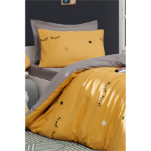 Eponj Ep-029324 Dide Sarı Nevresim Takımı Tek Kişilik