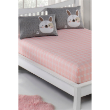 Eponj Ep-024575 Pes Tavşancık Lastikli Çarşaf Seti Tek Kişilik
