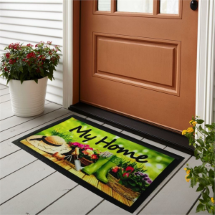 Giz Home My Home Bahçe 40x68 Cm İtalyan Format Kapı Paspası