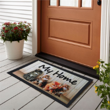 Giz Home My Home Kediler 40x68 Cm İtalyan Format Kapı Paspası