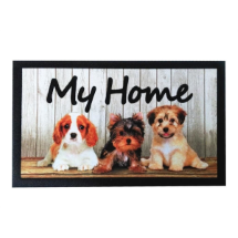 Giz Home My Home Köpekler 40x68 Cm İtalyan Format Kapı Paspası