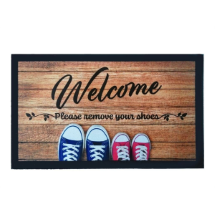 Giz Home Welcome Ayakkabilar 40x68 Cm İtalyan Format Kapı Paspası