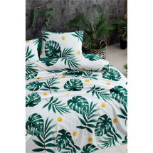 Eponj Çift Kişilik Baskılı Monstera  Pike Seti