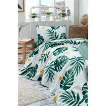 Eponj Tek Kişilik Baskılı Monstera  Pike Seti