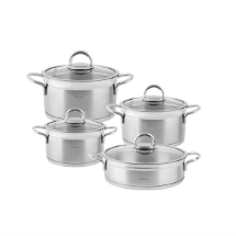 Hisar Orion 8 Parça Çelik Tencere Seti