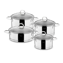 Hisar Rio 8 Parça Çelik Tencere Seti