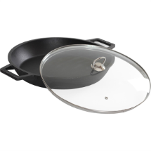 Lotus Demir Döküm Kapaklı 36 cm Derin Tava