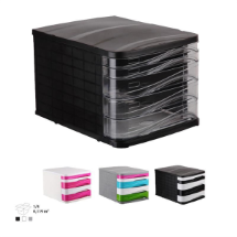 Ark 4445 Asorti Çekmeceli 5 Katlı Plastik Evrak Rafı