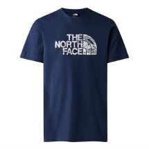 The North Face M S/S Woodcut Dome Tee NF0A87NX8K21 Lacivert  T-Shirt