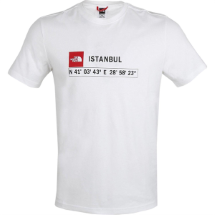 The North Face M S/S Gps Tee İstanbul NF0A8B4KFN41 Beyaz  T-Shirt