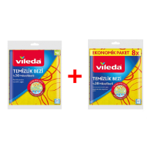 Vileda %30 Microfiberli 5' li - %30 Microfiberli 8' li Temizlik Bezi Seti