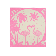 Organicera Organik Triko Filamingo Pembe 80x90 Bebek Örtüsü