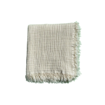 Organicera Organik Dört Kat Müslin Püsküllü 120x120 Bebek Battaniyesi