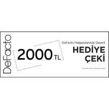 Defacto 2000 TL Mağaza Dijital Hediye Çeki