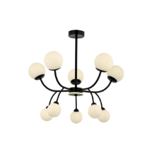 Avonni AV-1894-10BSY Siyah Boyalı Modern Avize