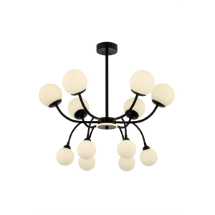 Avonni AV-1894-12BSY Siyah Boyalı Modern Avize